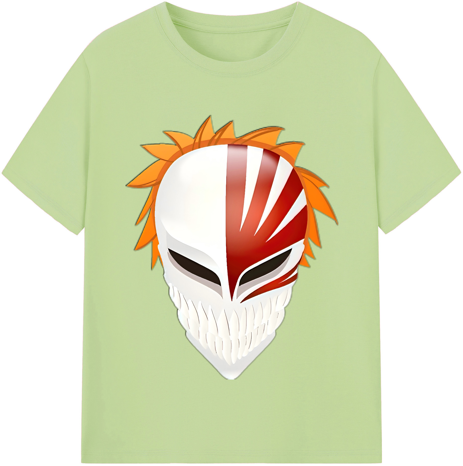 （画像用） ブリーチ 黒崎一護（くろさき いちご）BLEACH Kurosaki Ichigo 綿100％半袖Tシャツ（フロントプリント）